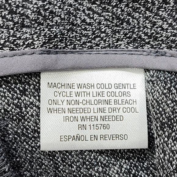 Bar III Pants Womens 10 Black Gray Tweed Stretch High Rise Straight Leg Preppy - Picture 5 of 11